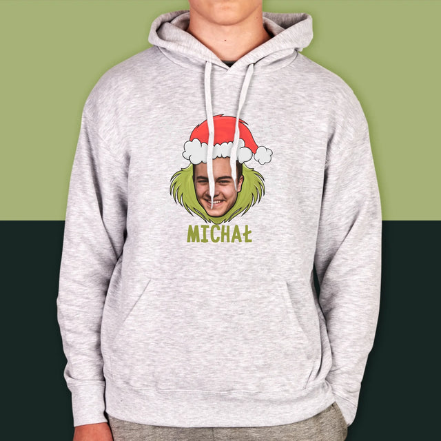Twoja Postać: Grinch - Bluza Męska Z Kapturem
