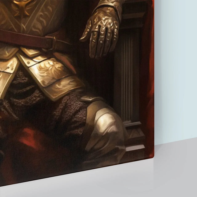 Królewski Portret: Król Na Tronie - Wydruk z Twoim Zdjęciem