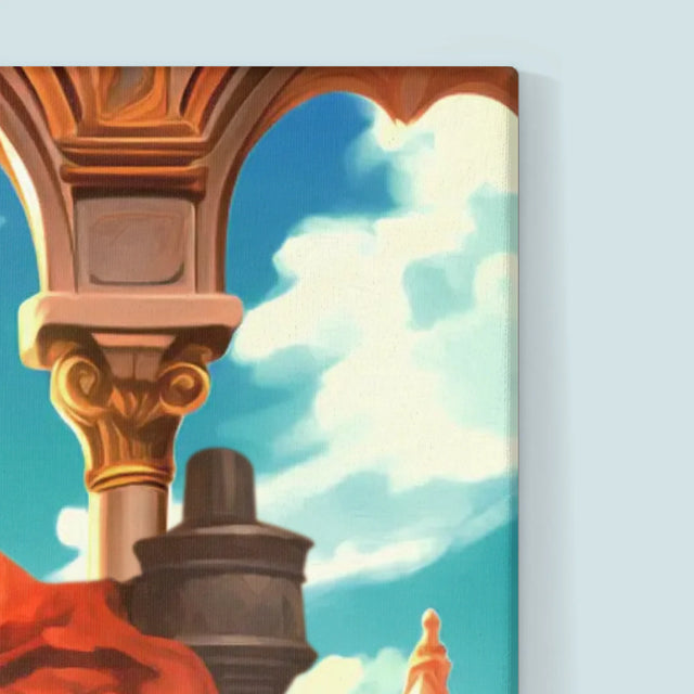 Królewski Portret: Król Na Tronie - Wydruk z Twoim Zdjęciem