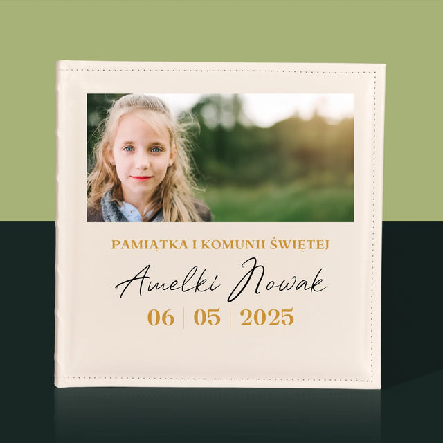 Zdjęcie i Podpis: Życzenia z Okazji Pierwszej Komunii Świętej - Album Na Zdjęcia