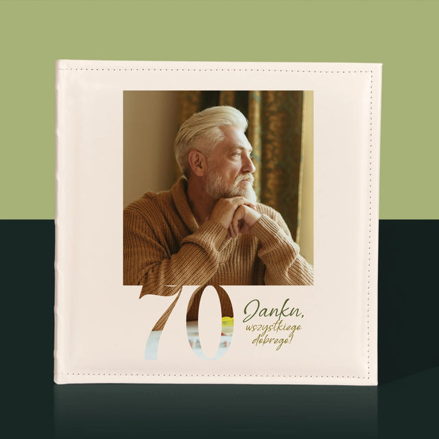 Zdjęcie I Podpis: 70 Urodziny Wszystkiego Dobrego - Album Na Zdjęcia