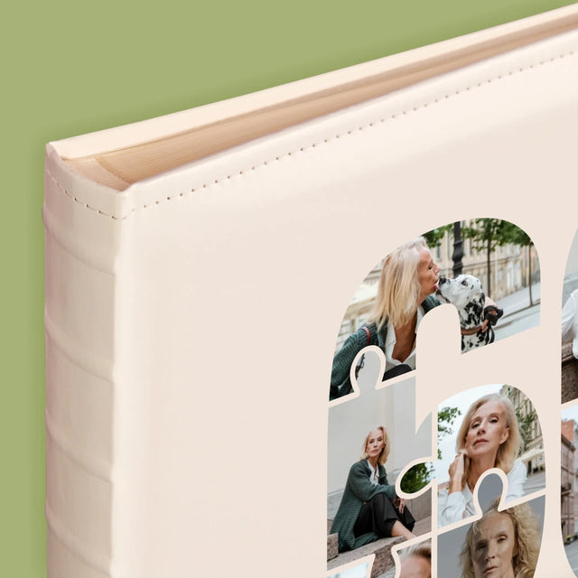 Kształt Ze Zdjęć: 60 Urodziny Puzzle - Album Na Zdjęcia