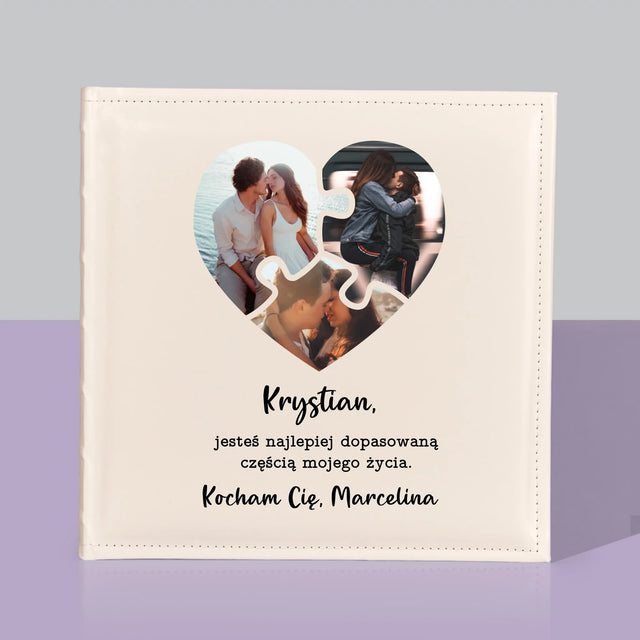 Fotokolaż: Walentynkowe Puzzle - Album Na Zdjęcia