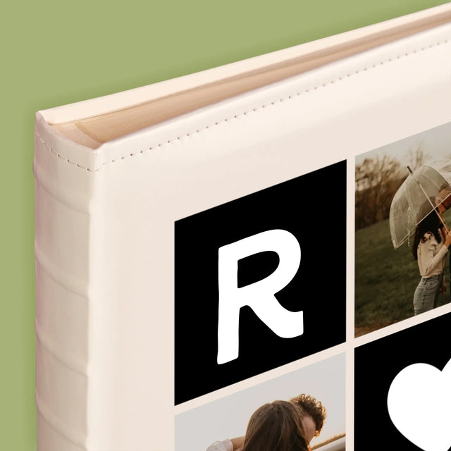 Fotokolaż: Miłosne Monogramy Ze Zdjęciami - Album Na Zdjęcia