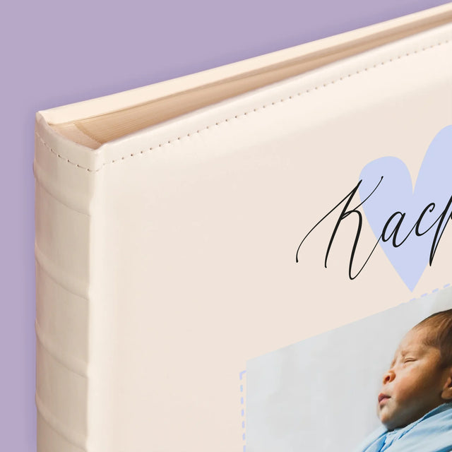 Metryczka Dziecka: Serduszko Chłopiec - Album Na Zdjęcia