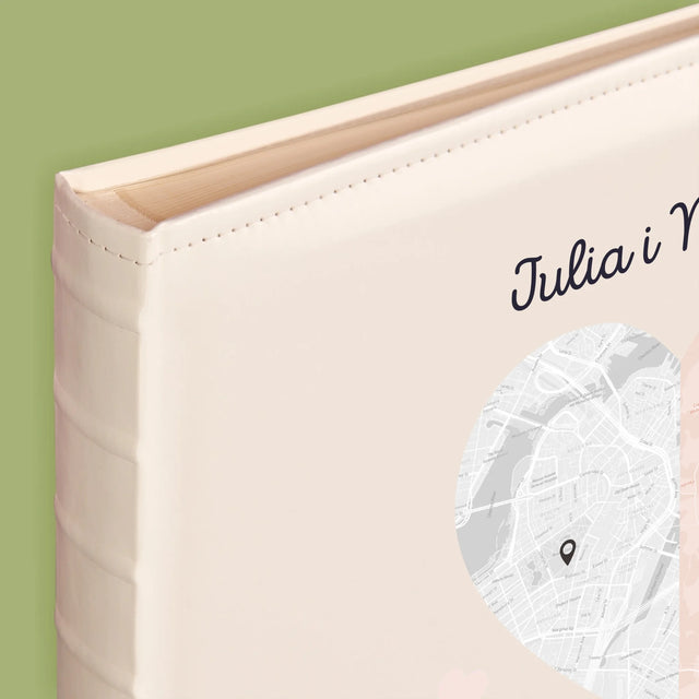 Mapa Miasta: Dwie Połówki Serca - Album Na Zdjęcia