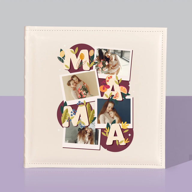 Fotokolaż: Literki Mama - Album Na Zdjęcia