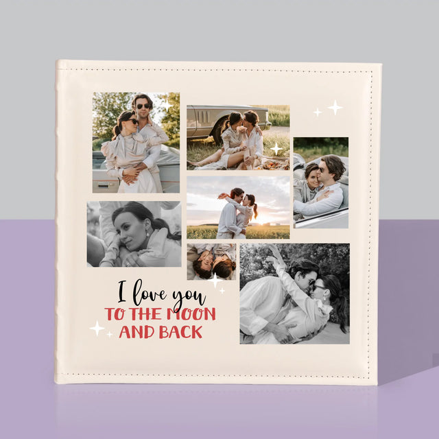 Fotokolaż: To The Moon And Back - Album Na Zdjęcia