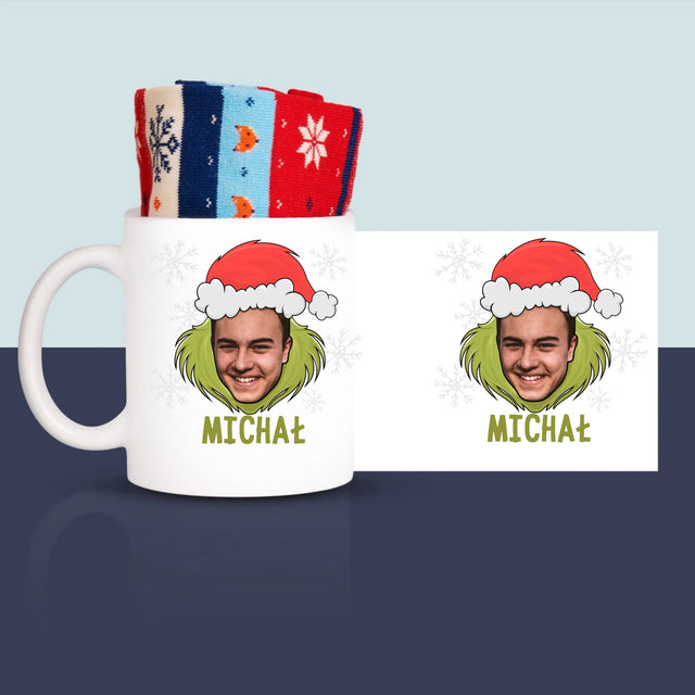 Twoja Postać: Grinch - Zimowe Skarpetki w Kubku