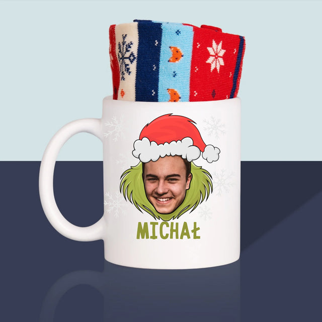 Twoja Postać: Grinch - Zimowe Skarpetki w Kubku