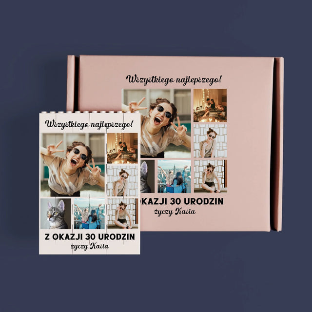 Fotokolaż: Urodzinowy - Klocki LEGO z Nadrukiem