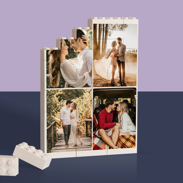 Fotokolaż: 4 Zdjęcia - Klocki LEGO z Nadrukiem