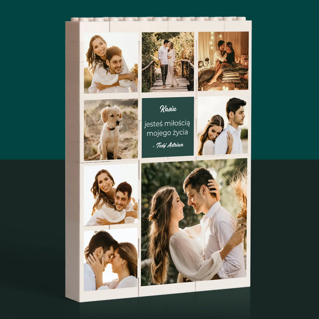 Fotokolaż: Kolaż Miłosny - Klocki LEGO z Nadrukiem