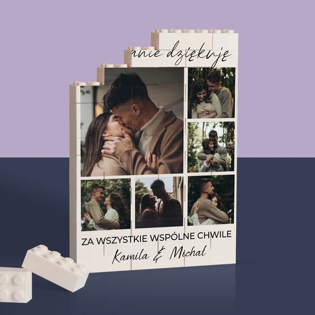 Fotokolaż: Rocznicowy - Klocki LEGO z Nadrukiem