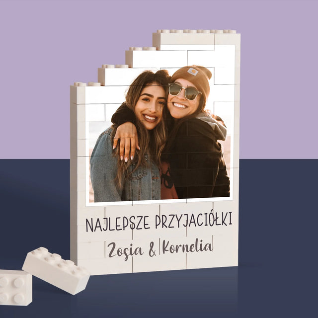 Zdjęcie i Podpis: Dla Przyjaciółki - Klocki LEGO z Nadrukiem