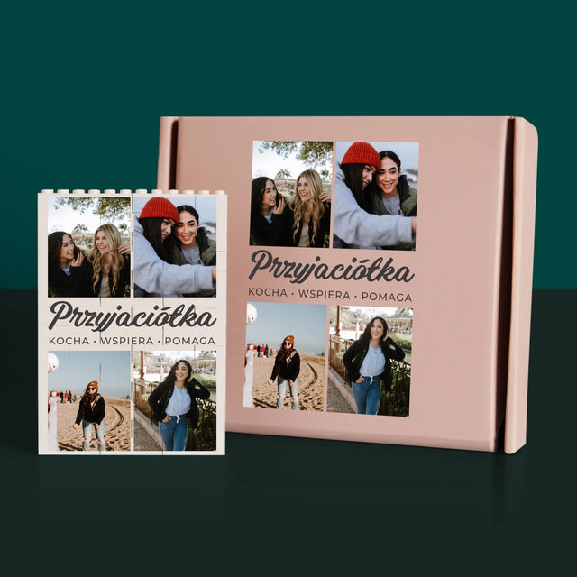 Fotokolaż: Ukochana Przyjaciółka - Klocki LEGO z Nadrukiem