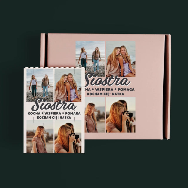 Fotokolaż: Kochana Siostra - Klocki LEGO z Nadrukiem