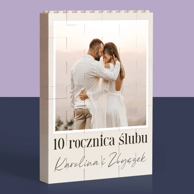 Zdjęcie i Podpis: Na Rocznicę - Klocki LEGO z Nadrukiem