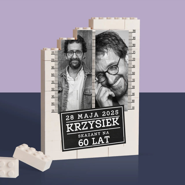 Fotokolaż: Skazany Na 60 Lat - Klocki LEGO z Nadrukiem