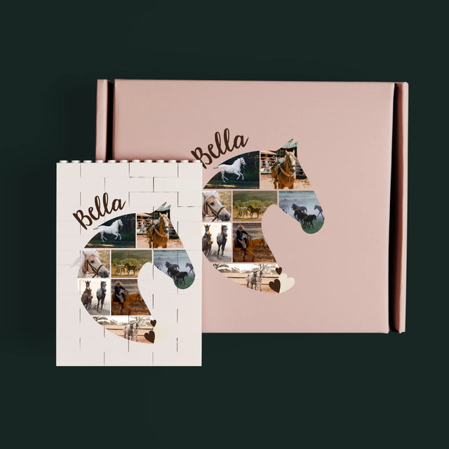 Kształt ze Zdjęć: Koń - Klocki LEGO z Nadrukiem