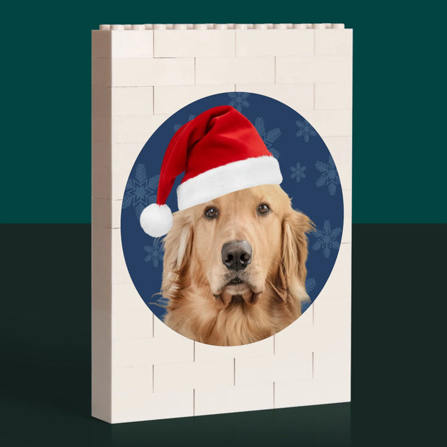 Zdjęcie i Podpis: Twój Pies Świąteczny - Klocki LEGO z Nadrukiem