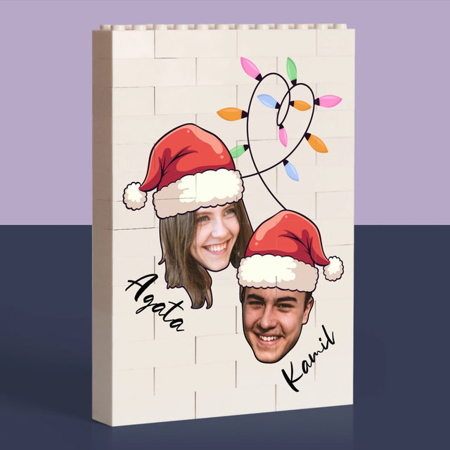 Twoja Postać: Świąteczne Głowy - Klocki LEGO z Nadrukiem