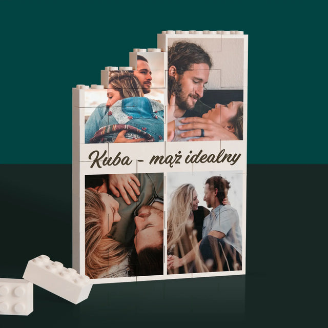 Fotokolaż: Zdjęcia Dla Męża - Klocki LEGO z Nadrukiem