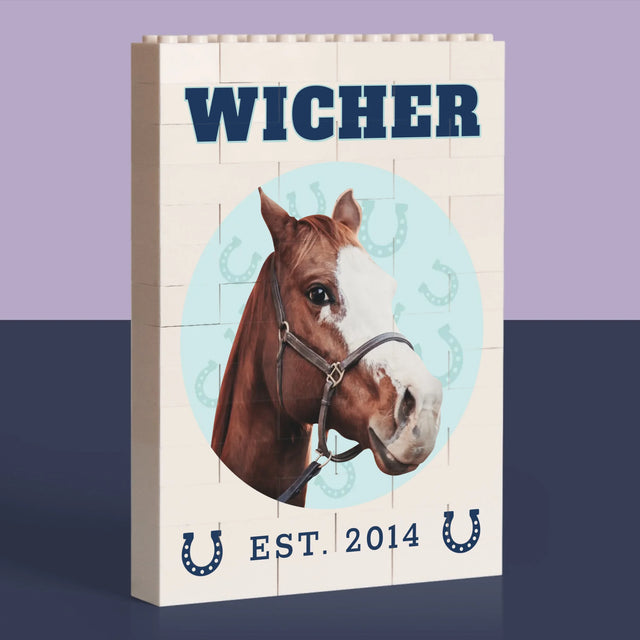 Twoja Postać: Twój Koń Varsity - Klocki LEGO z Nadrukiem