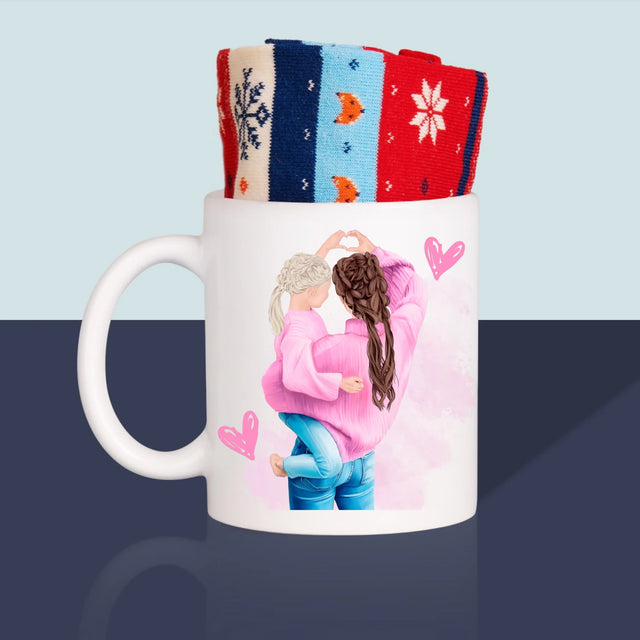 Kreator Postaci: Najlepsza Mamusia Na Świecie - Zimowe Skarpetki w Kubku