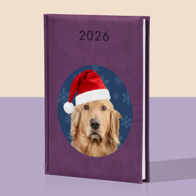 Zdjęcie I Podpis: Twój Pies Świąteczny - Kalendarz Książkowy z Nadrukiem
