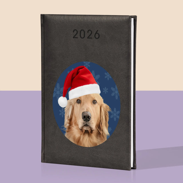 Zdjęcie I Podpis: Twój Pies Świąteczny - Kalendarz Książkowy z Nadrukiem