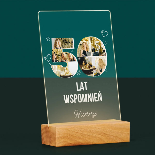 Kształt Ze Zdjęć: 50 Lat Wspomnień - Wydruk Na Szkle Akrylowym