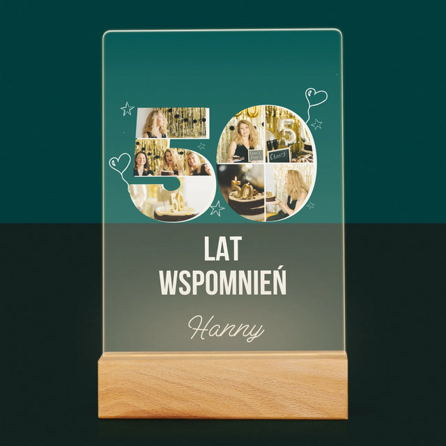 Kształt Ze Zdjęć: 50 Lat Wspomnień - Wydruk Na Szkle Akrylowym