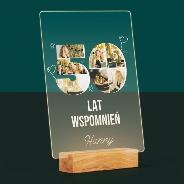 Kształt Ze Zdjęć: 50 Lat Wspomnień - Wydruk Na Szkle Akrylowym