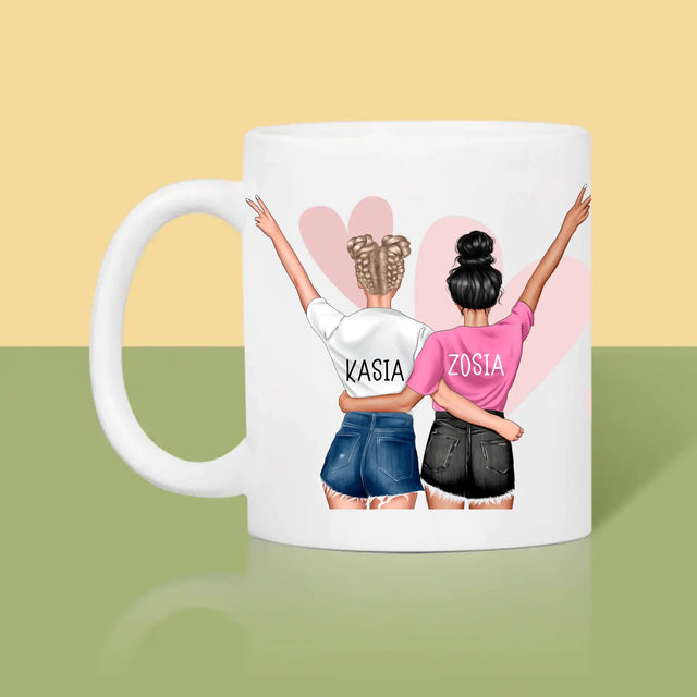 Kreator Postaci: Najlepsza Siostra Na Świecie - Kubek z Nadrukiem