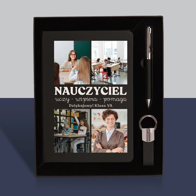 Fotokolaż: Wspaniały Nauczyciel - Zestaw z Notatnikiem