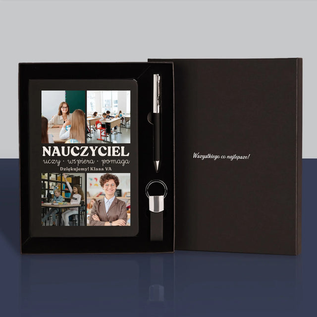 Fotokolaż: Wspaniały Nauczyciel - Zestaw z Notatnikiem
