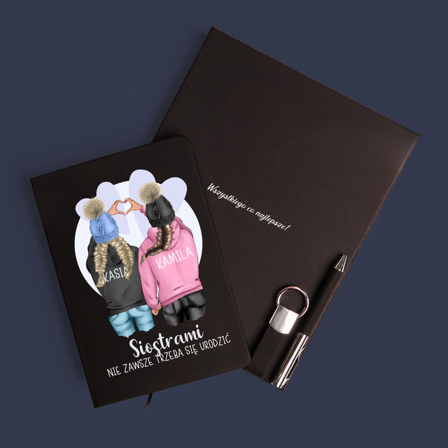 Kreator Postaci: Zimowe Przyjaciółki - Zestaw z Notatnikiem