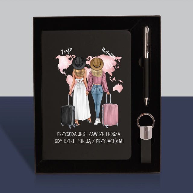 Kreator Postaci: Przyjaciółki Podróżniczki - Zestaw z Notatnikiem