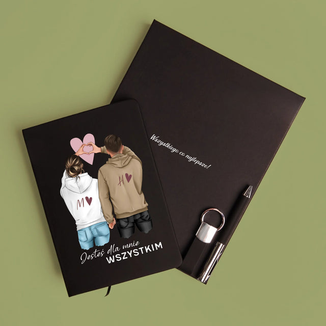 Kreator Postaci: Para Serce - Zestaw z Notatnikiem