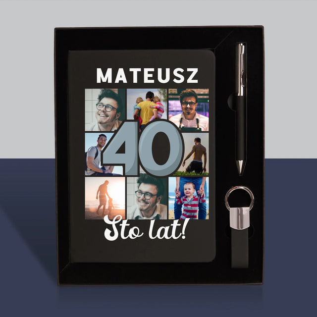 Fotokolaż: 40 Lat - Zestaw z Notatnikiem