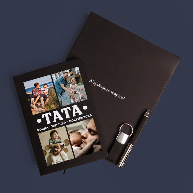 Fotokolaż: Kochany Tata - Zestaw z Notatnikiem