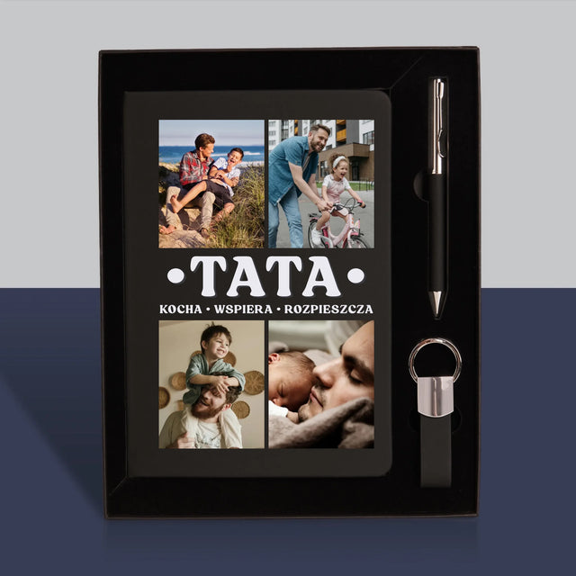 Fotokolaż: Kochany Tata - Zestaw z Notatnikiem