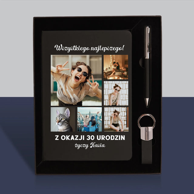 Fotokolaż: Urodzinowy - Zestaw z Notatnikiem