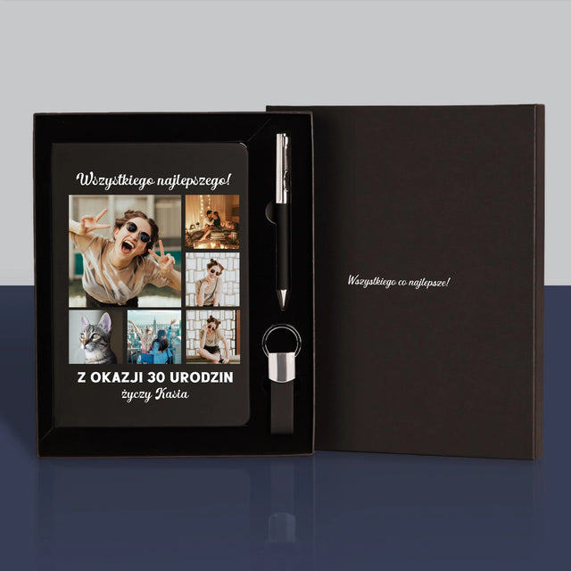 Fotokolaż: Urodzinowy - Zestaw z Notatnikiem
