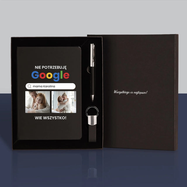 Fotokolaż: Nie Potrzebuję Google - Zestaw z Notatnikiem