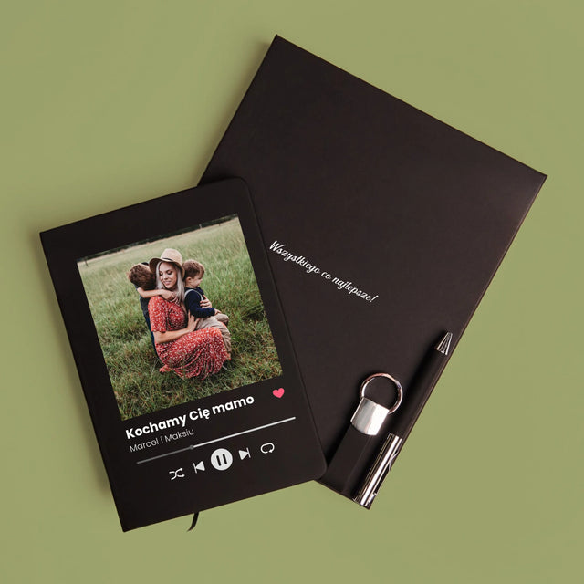 Zdjęcie i Podpis: Kochamy Cię Mamo - Zestaw z Notatnikiem