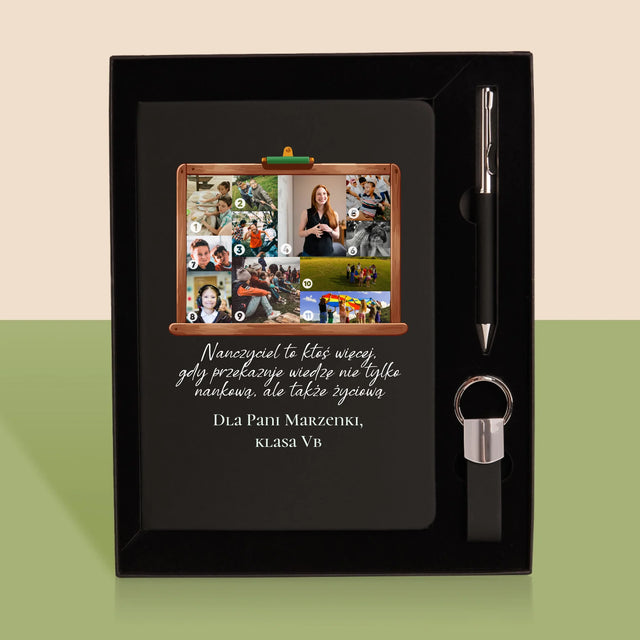 Kształt Ze Zdjęć: Nauczyciel To Ktoś Więcej - Zestaw z Notatnikiem