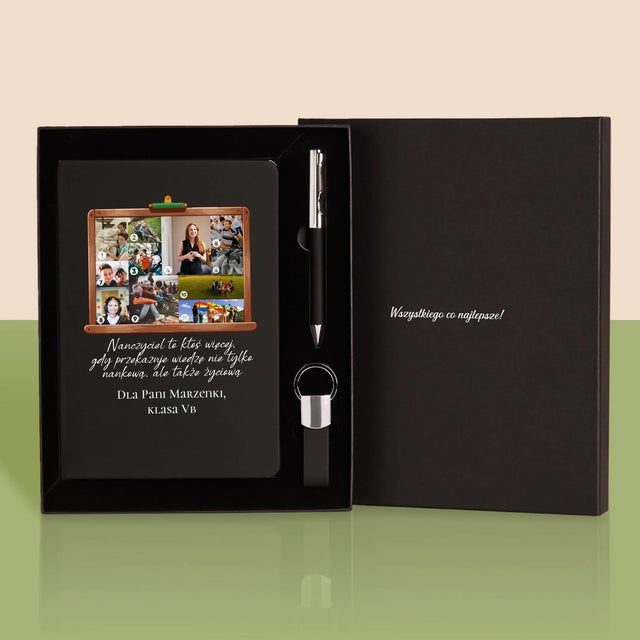 Kształt Ze Zdjęć: Nauczyciel To Ktoś Więcej - Zestaw z Notatnikiem