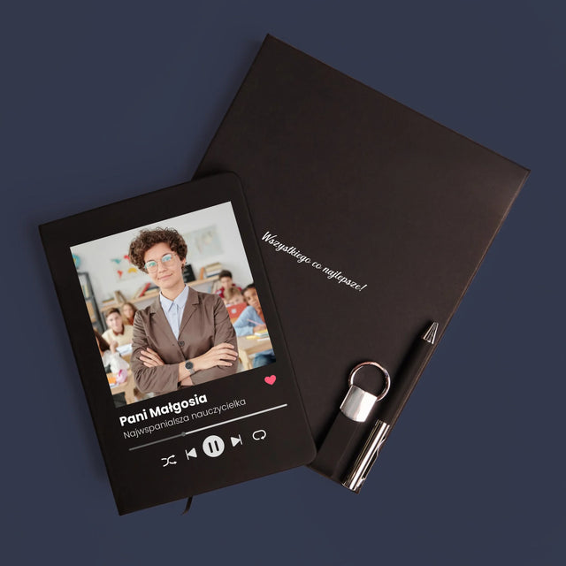 Zdjęcie i Podpis: Spotify Dla Nauczyciela - Zestaw z Notatnikiem